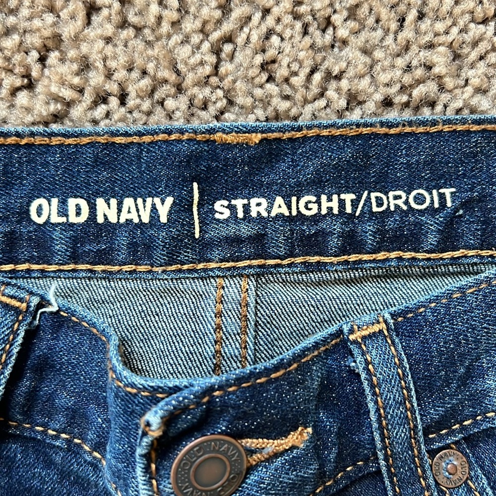 Old Navy Men’s straight leg jeans size 26 x 28 - Picture 3 of 6
